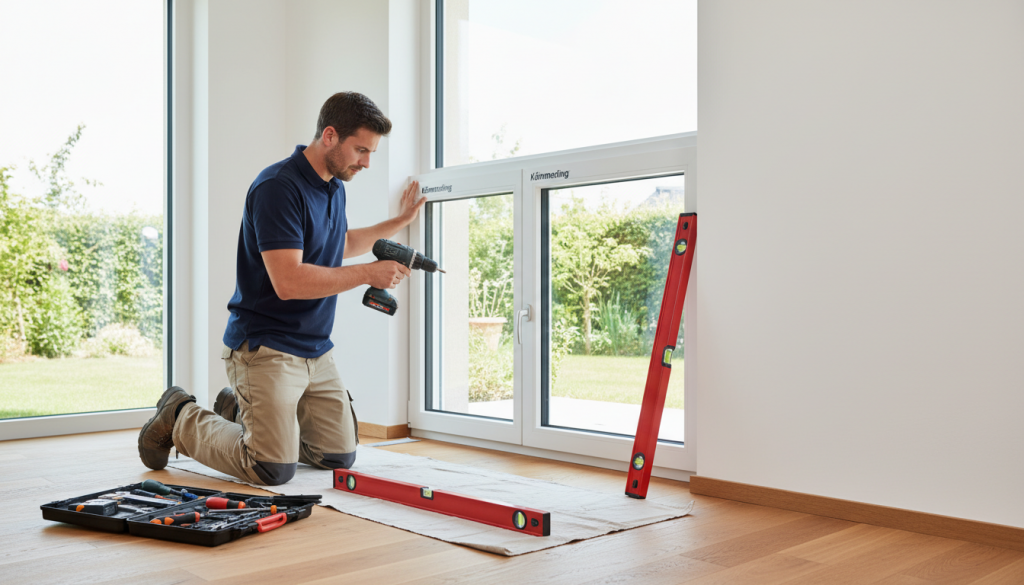 Fenster montieren