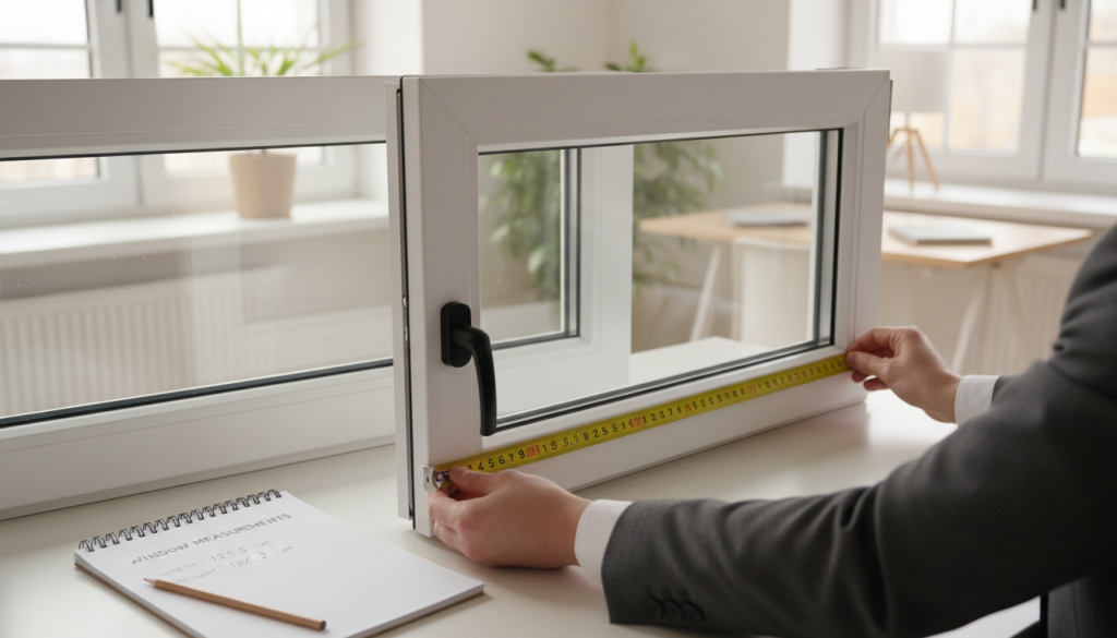 Fensterabmessungen ermitteln