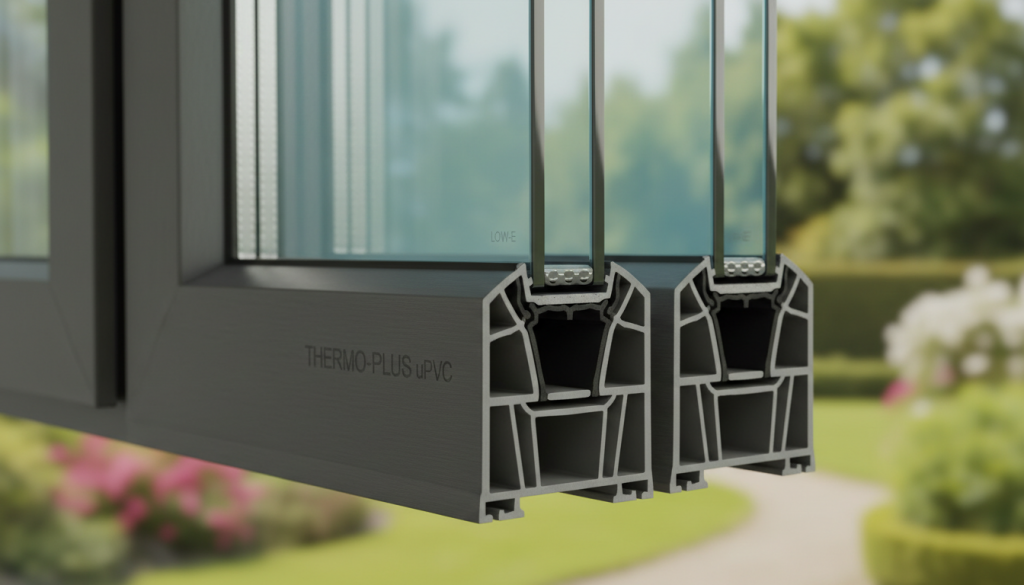 Fensterprofil aus Kunststoff