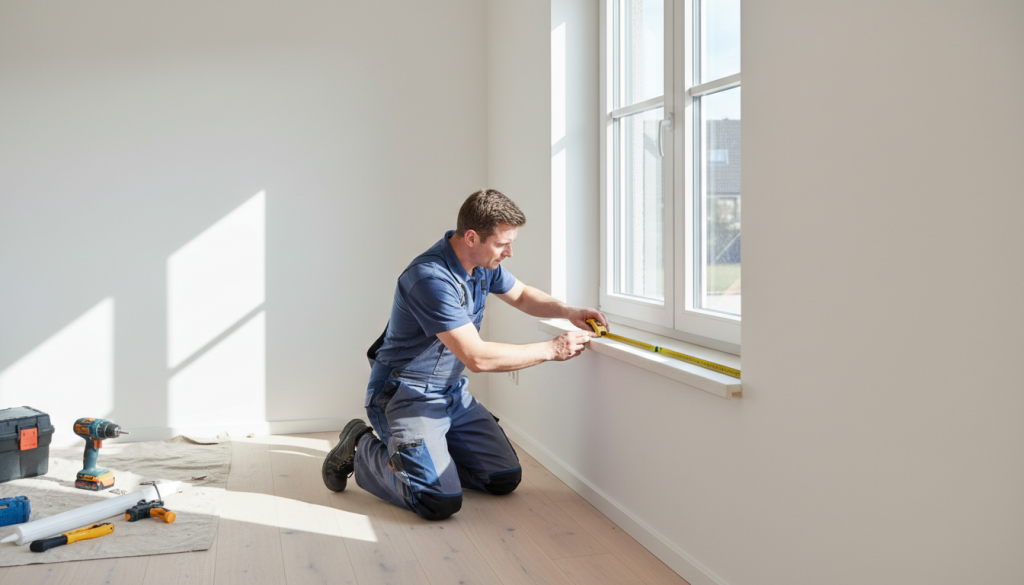 Kunststofffenster Einbau