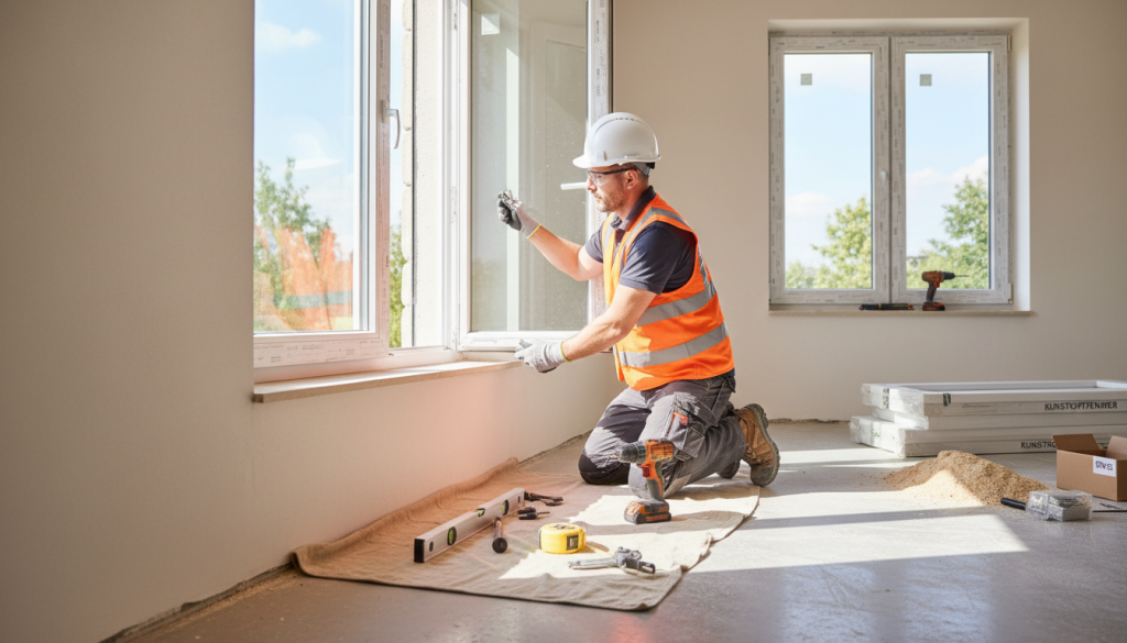 Kunststofffenster Montage