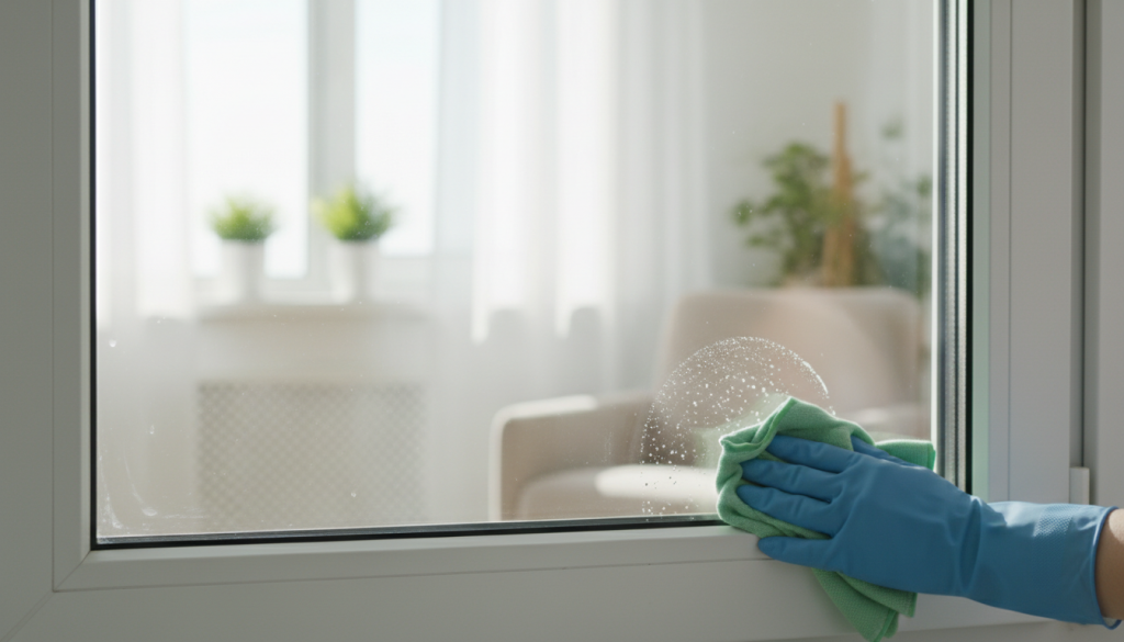 Kunststofffenster Pflege