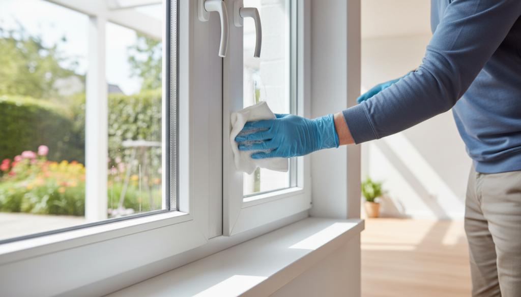 Kunststofffenster Pflege