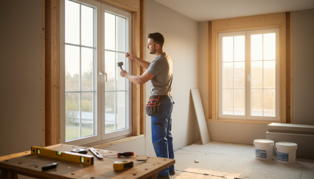 Kunststofffenster einbauen