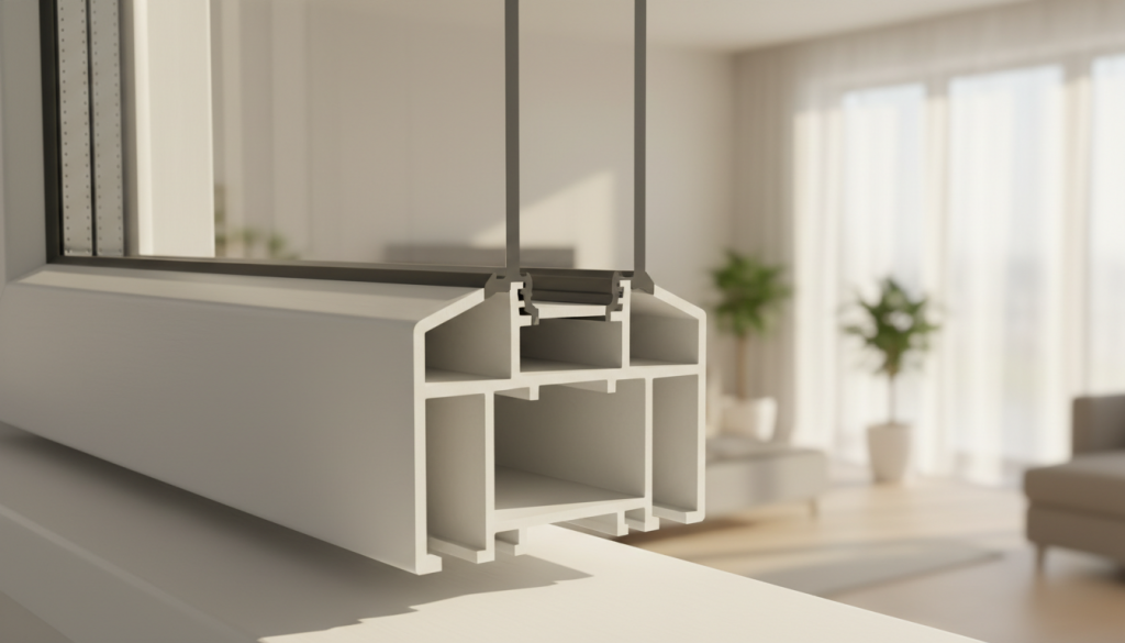 Kunststofffenster mit 3 Kammern