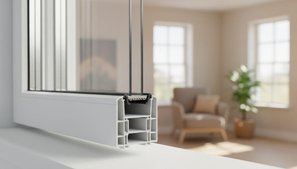 Kunststofffenster mit 3 Kammern