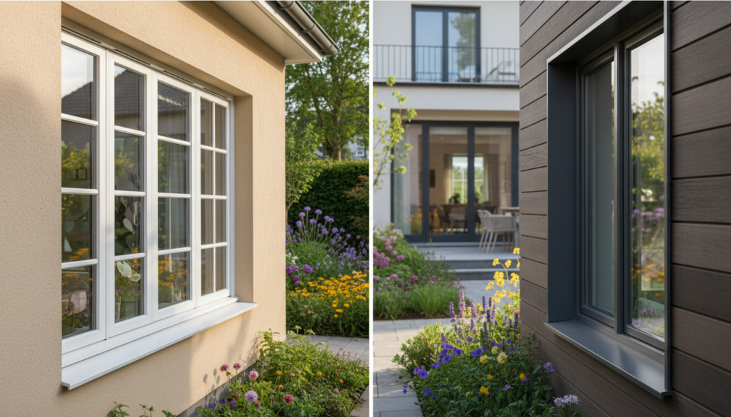 Kunststofffenster und Aluminiumfenster Vergleich