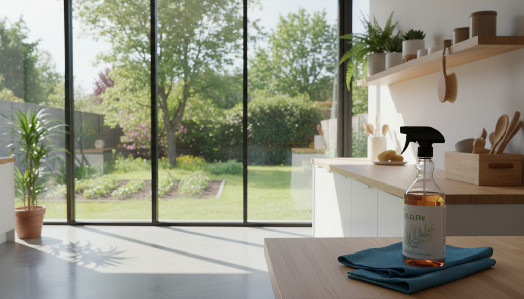 Nachhaltige Reinigung von Kunststofffenstern