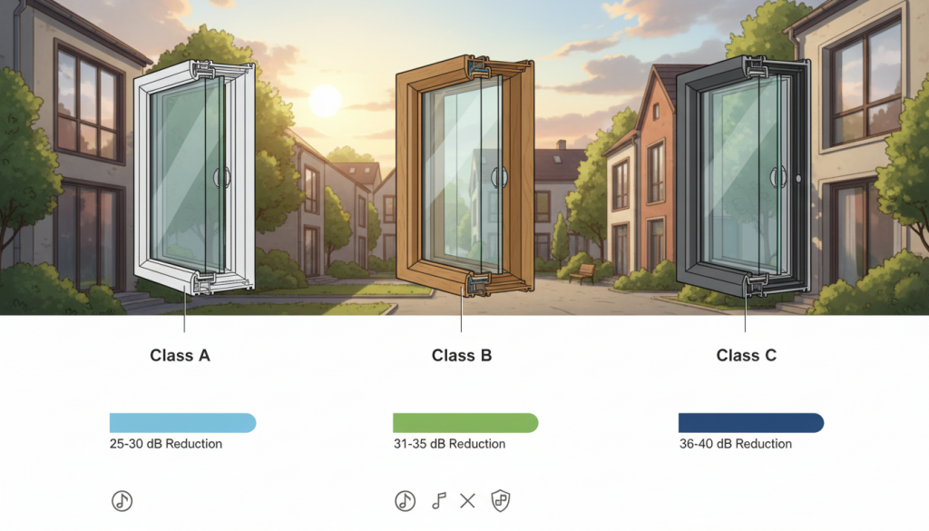 Schallschutzklassen von Fenstern