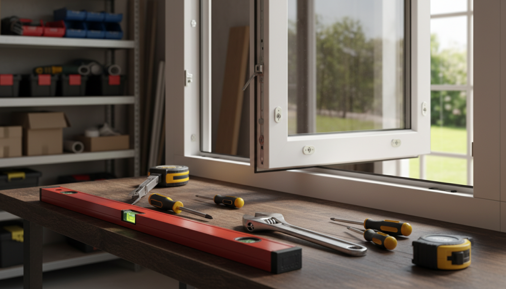 Werkzeuge zur Fensterjustierung