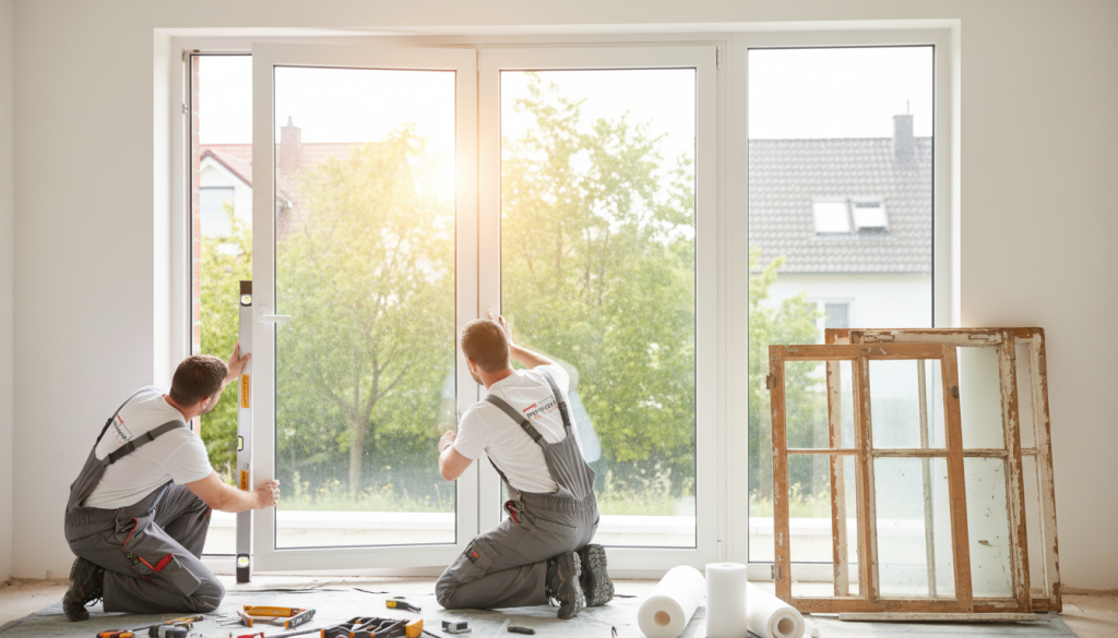 fenstermontage kunststofffenster